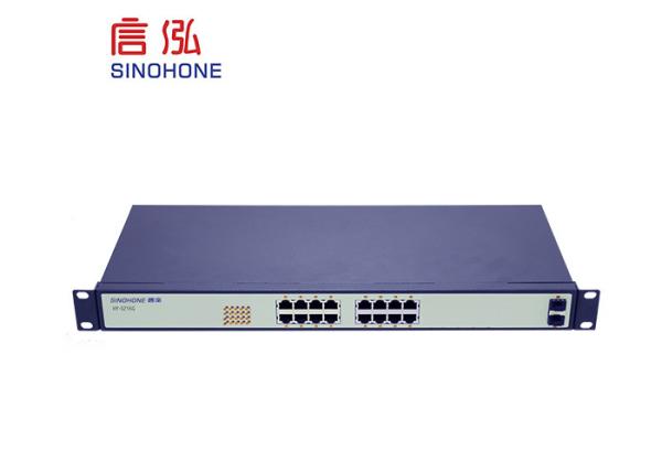 Industrial Unmanaged Fiber Switch , 16 Port Ethernet Switch 12 ～ 48 V DC
