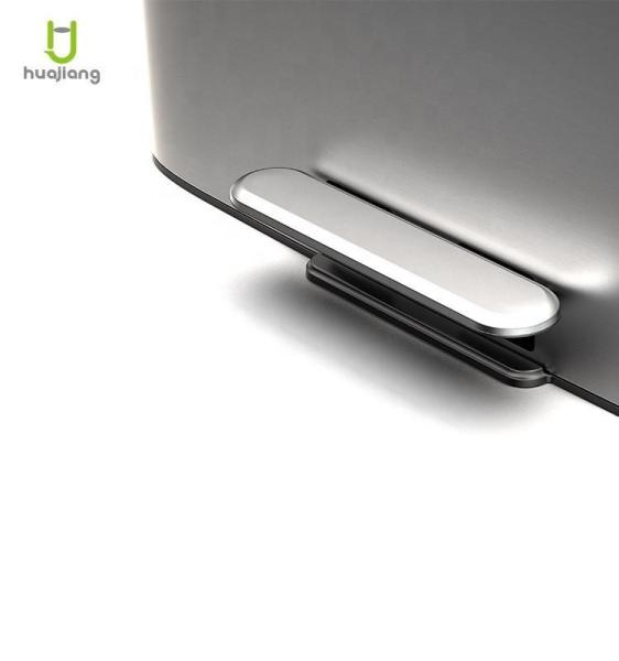 Structure Foot Pedal 28L*2 Stainless Steel Soft Close Square Trash Bin for Waste Management in Living Room and Office