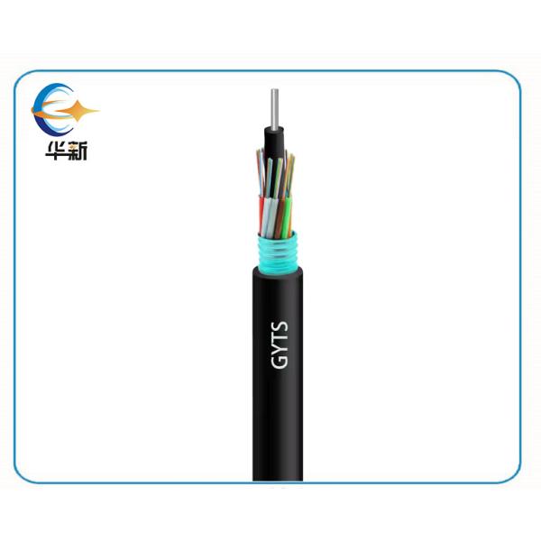 2-144 Noyaux G652d câble à fibre optique GYTS pour les conduits aériens extérieurs et directement enterrés