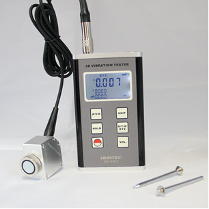 HG-6363 3 Axis Portable Vibration Meter Piezoelectric Accelerometer with RS232 & Bluetooth for Machinery Monitoring