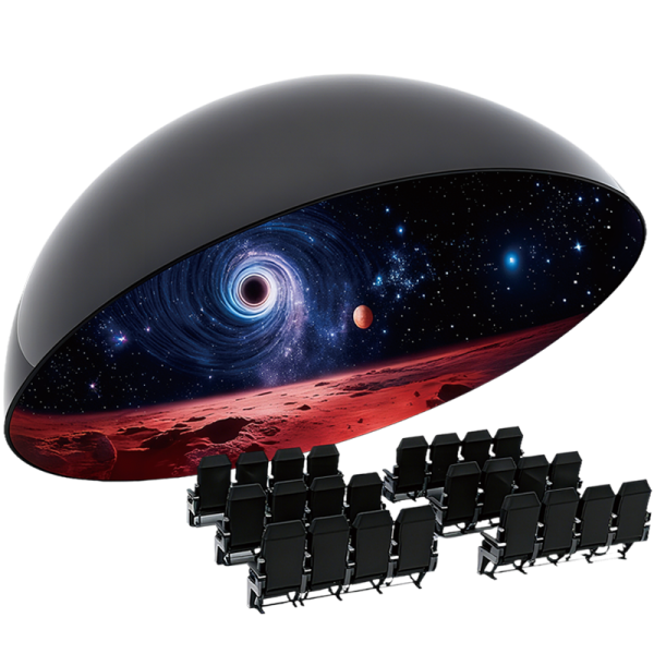 Immersive LED Display Seamless Design GOB Tech Better Protection360°+180° Panoramic ScreenHigh Resolution and High Refresh Rate