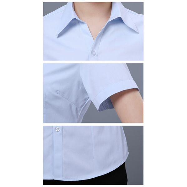 Formal Custom Business Shirts 55% Polyester 45% Cotton Sleeve Regular