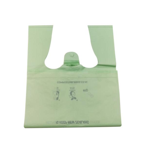 Durable Compostable Carry Bags Cornstarch Based Eco Friendly For Groceries