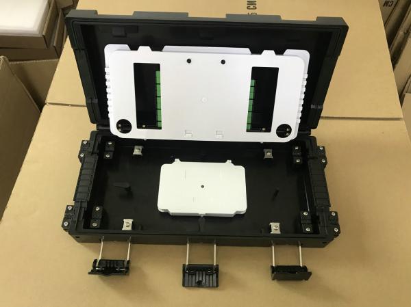 Fiber optic inline closure with 1x8 PLC splitter FTTH Telecom Aerial 12core Fiber Optic Closure PLC Splitter