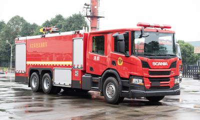 viatura de incêndio resistente de 16T SCANIA com a bomba dobro da cabine e de água