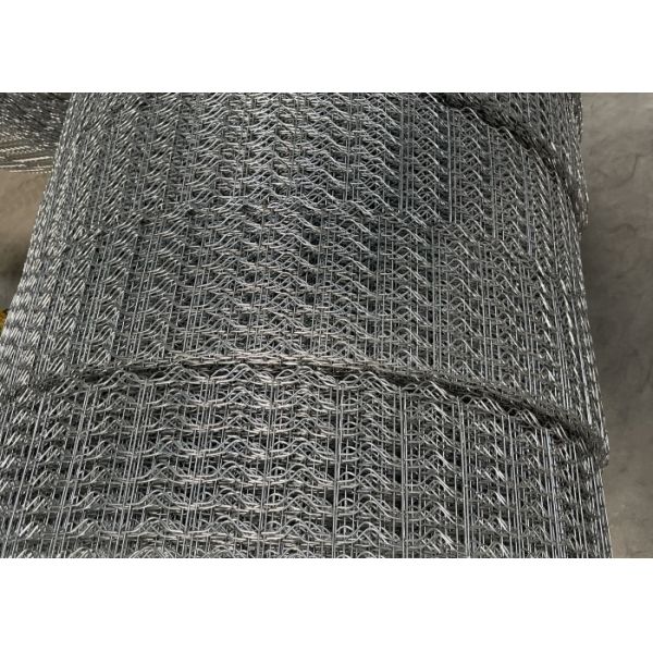 8 Lines 2mm Wire Galvanized Reinforced Wire Mesh For Everglades Gas Pipeline