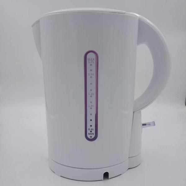 Plastic 1.7 L  Electrical home Appliances Black Silver White Body OEM Customized kettle