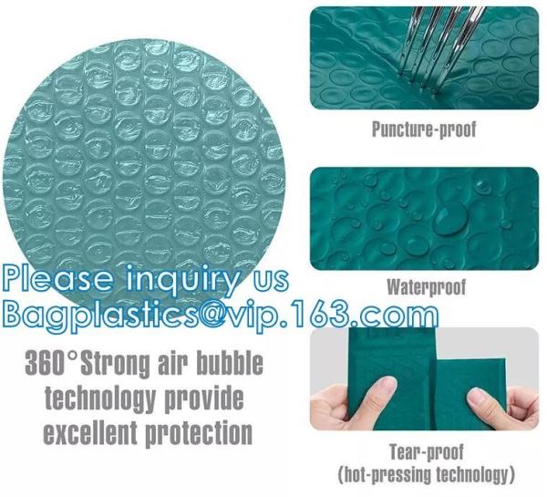 Mailer Slider Air Zip lockk Ploy Bubble Mailing Packaging Bag, Beauty Padded Pouch, Shipping Bags, Envelopes