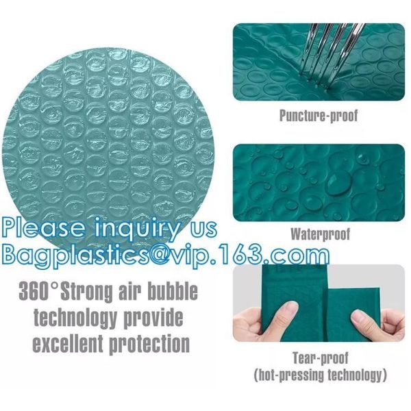 Mailer Slider Air Zip lockk Ploy Bubble Mailing Packaging Bag, Beauty Padded Pouch, Shipping Bags, Envelopes