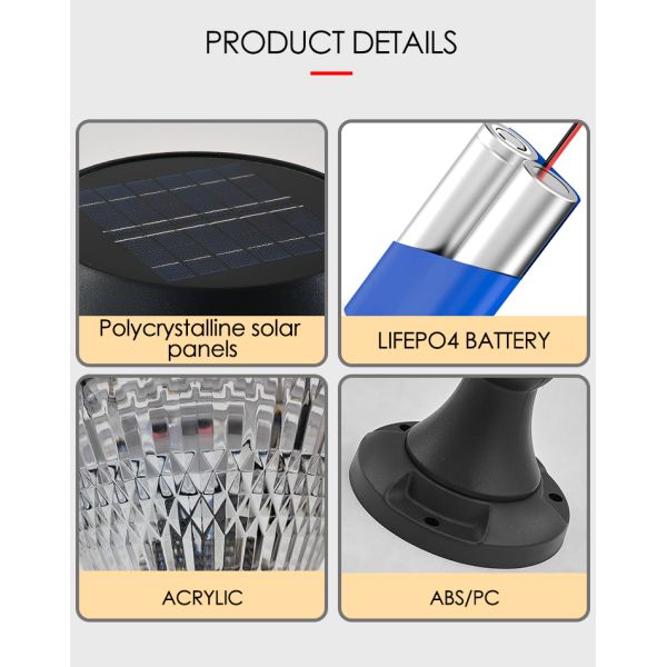 Солнечные подвесные светильники ABS Материал Поликристаллические подвесные панели Epistar SMD DIA245mm IP65 APP Контролируемый водонепроницаемый