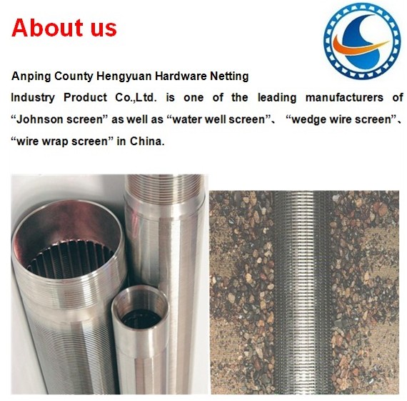 Stainless Steel 304 Johnson Wire Screen Pipe , Johnson Filter Screen