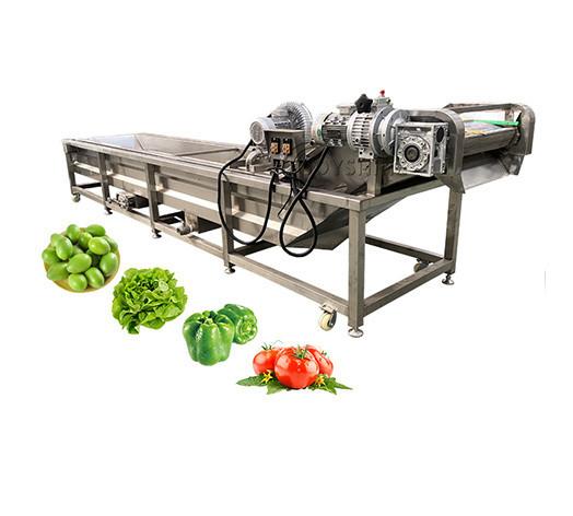 100-500 kg/h Ozon Lavadora de frutas e vegetais para limpeza de cenouras e mandioca