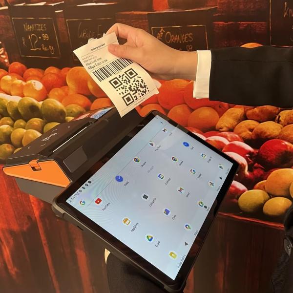 Wireless Tablet POS 11 Inch Menu Ordering System Customized  With 80mm Printer