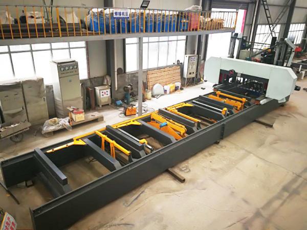 Large Horizontal Wood Cutting Hydraulic Automatic Band Sawmill For Sale