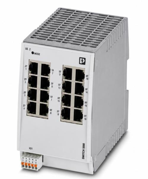 Phoenix Contact FL SWITCH 2216 Managed Industrial Ethernet Switch | 16-Port DIN-Rail Network Switch
