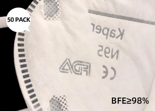Foldable N95 Disposable Face Mask / Rrespirator Dust Mask Anti - Virus
