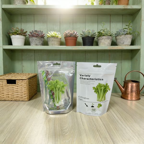 Zipper Lock Custom Print Agricultural Seed Packaging Bag Moisture Proof Aluminum Foil Transparent Composite Pouch Mylarbag