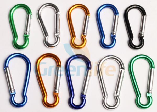 Safety Lanyard Accessories Aluminum Locking Carabiner Easy Open Eco - Friendly