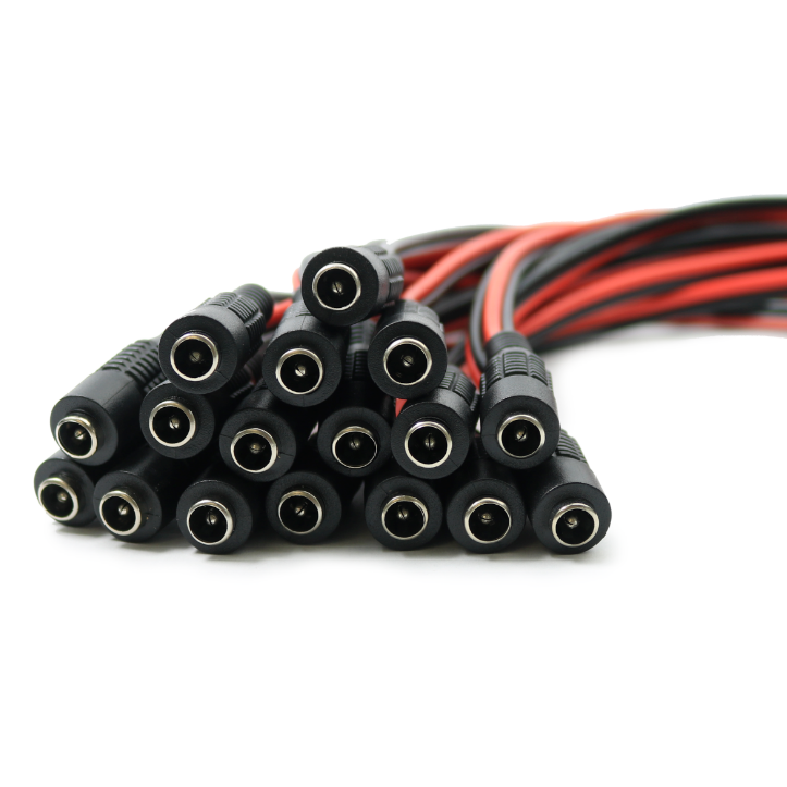 27/30cm Length DC Power Female Cable Connector Lead Pigtail Wire CCTV Jack Camera Plug