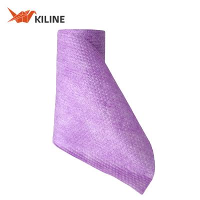 Purple Disposable Cleaning Cloths 55gsm 250x250mm 100 Sheets/Roll