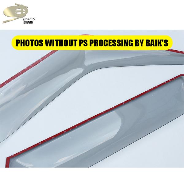 Decoration Black Acrylic Car Window Visor Double Cab 1kgs