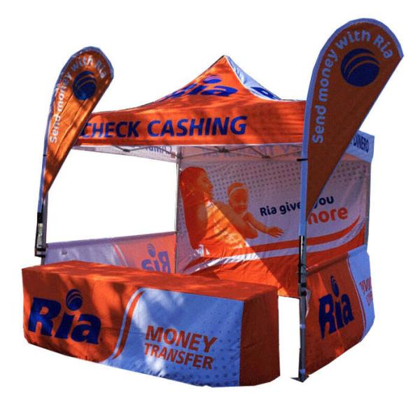 300D 420D Polyester Outdoor Event Tent Aluminium Frame Trade Show Pop Up Exhibition Tent