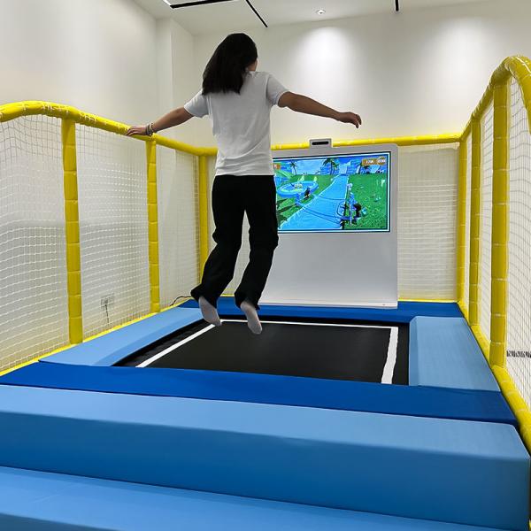 Interactive Indoor Kids Trampoline Game Machine Jumping Virtual Reality Games on Indoor Trampoline for Shopping Mall Occasions