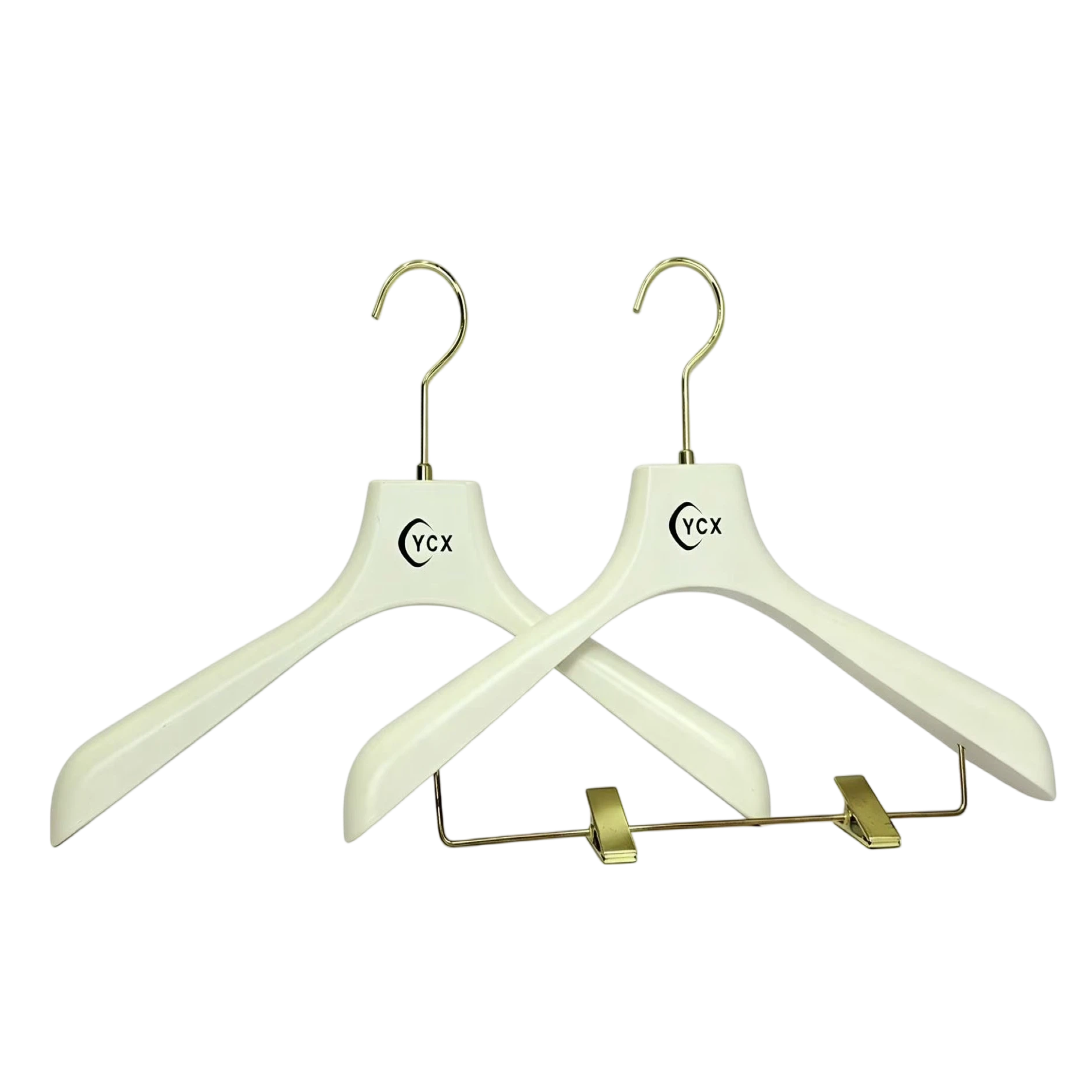 ABS Material Suit Hanger with Non-Slip Wide Shoulders and Custom Colors for Hotels and Suit Shops