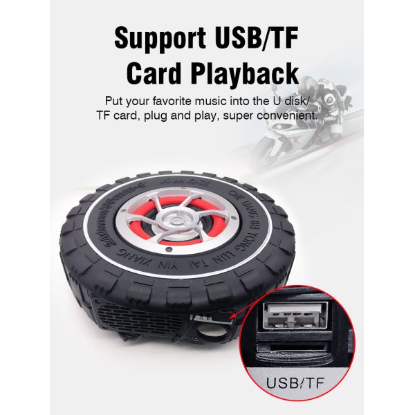 12V 2KG Tyre Motorcycle Mp3 Audio Alarm System Voice Control