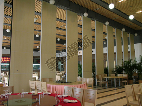 6063-T6 Aluminum Alloy Frame Folding Partition Wall Class A Fire Rating Single or Double Door Selection