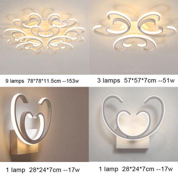 Decorative ceiling lights india with remote Controller Lustre (WH-MA-59)