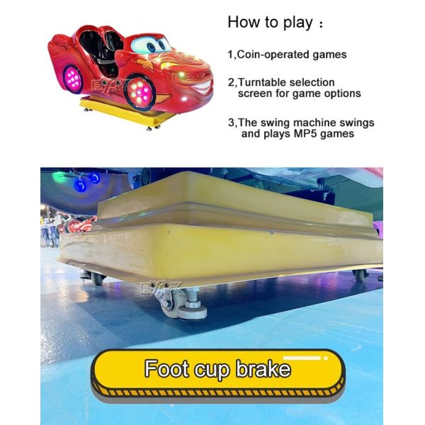 Amusement Park Car Mobilization Kiddy Ride Machine Swing Game