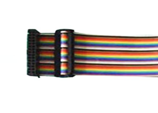 Pin IDC 2.54*2.54 do cabo de fita 30 do arco-íris de UL20012 28AWG 30 ao passo do Pin IDC 2.54*2.54