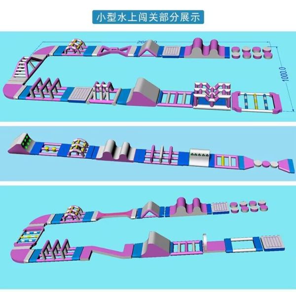 Parque Acuático Temático Inflables Grandes Inflables Parque acuático de diversiones al aire libre