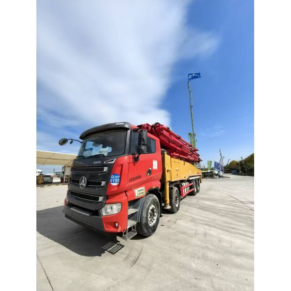 2021 Used SANY 56m Truck Mounted Concrete Pump with 180 m³/h Output and 12 MPa Pressure