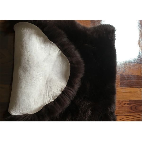 Реальная чернота половика молитве овчины Австралии серая покрасила половик шерстей Ламбскин длинный