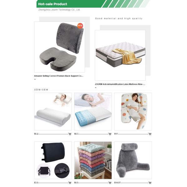 100% Polyester Back Lumbar Support Memory Foam Cushion for Office Chair Car Drivers