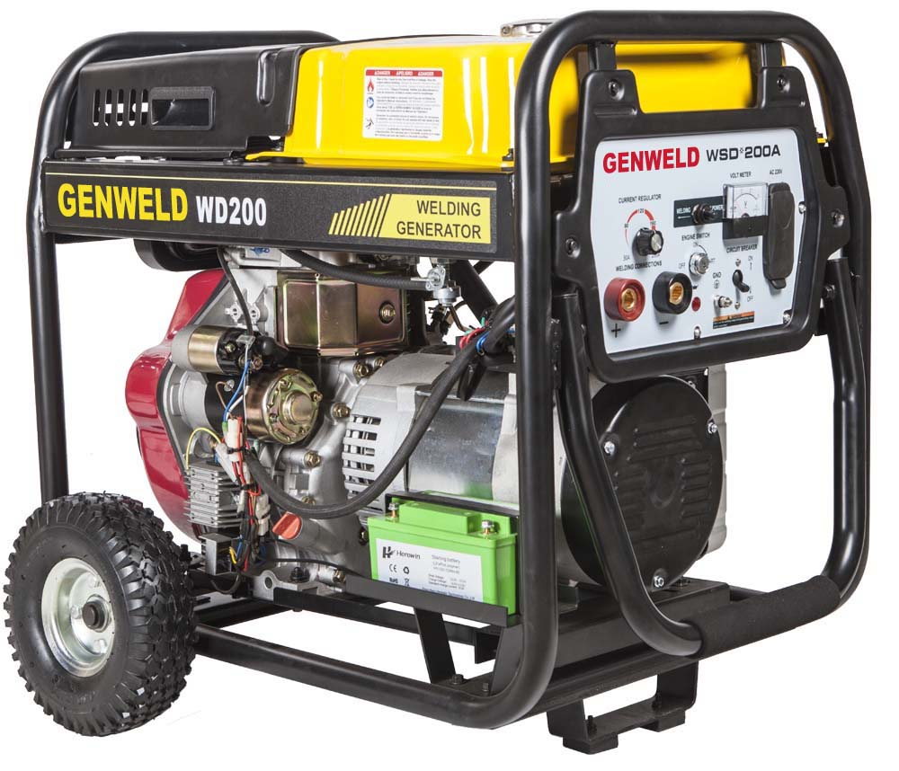 Генератор GENWELD WD200A портативный дизельный, домашний дизельный генератор с силой выхода AC 2.0Kw