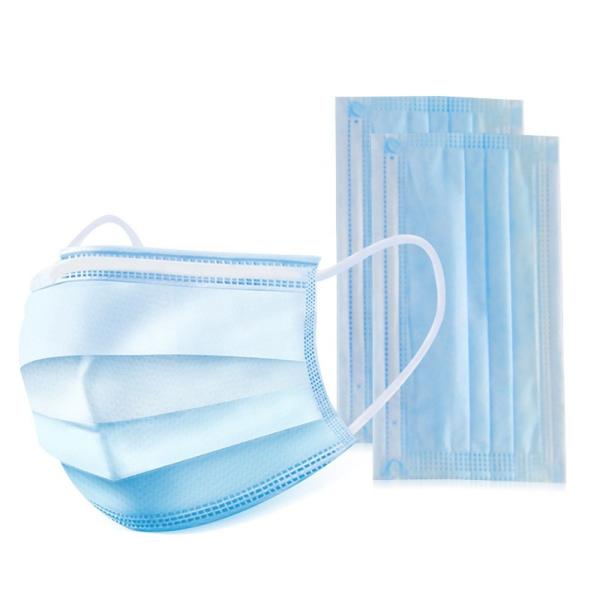 Eco - Friendly Disposable Non Woven Face Mask 3 Ply High Filtration Efficiency