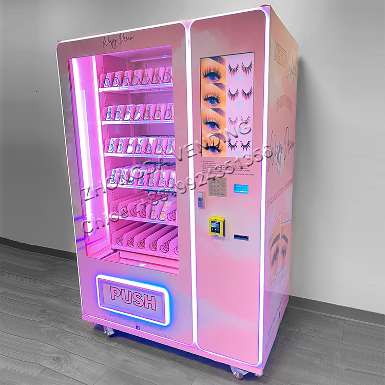 Smart 24 Hours Self-service Automatic Custom Hair Vend Machine Cosmetics Vending Machine Lash Vending Machine