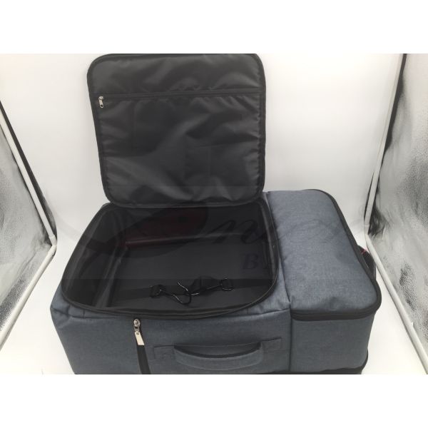 Grey Polyester Travel Duffel Bags Backpack Various Sizes Customized Logo