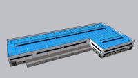 Taller de estructuras prefabricadas de acero con una vida útil de 50 años