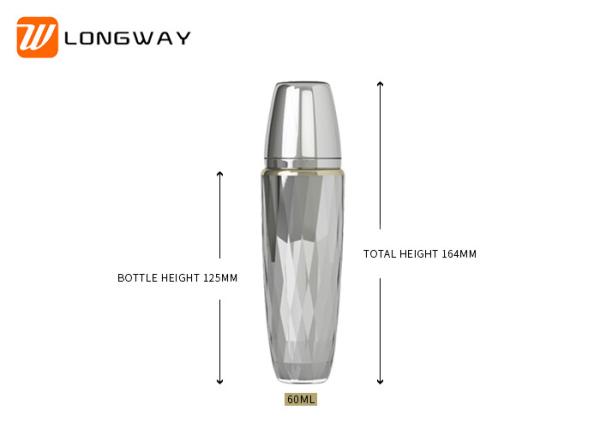 Acrylic lotion bottle 60ml Plastic lotion Pump Bottles / Liquid Foundation Bottle Recycled