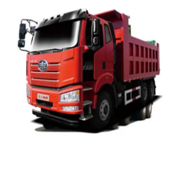 8x4 12 Wheeler 60 Ton Heavy Duty Dump Truck FAW J6P Model LHD Earthmoving With Reinforced Leaf Spring Suspension