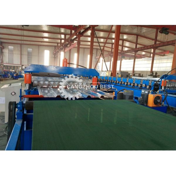 Trapezoidal Metal Roofing Sheet Roll Forming Machine ,  Iron Sheet Making Machine