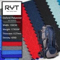 Polyamide 100% de tissu de Diamond Lattice Pattern Nylon Oxford Ripstop