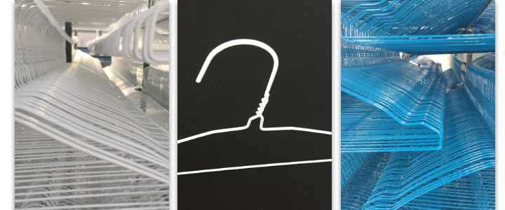 Portable Steel Laundry Wire Hanger Thicker Gauge 2.5mm Dia 16 Inch Size