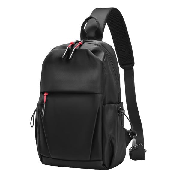 Sacos masculinos de moda, táticas, de ombro, de uso masculino Saco preto, com vários compartimentos