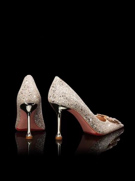 Solid Pointed Toe Comfortable Low Heel Dress Shoes for Women