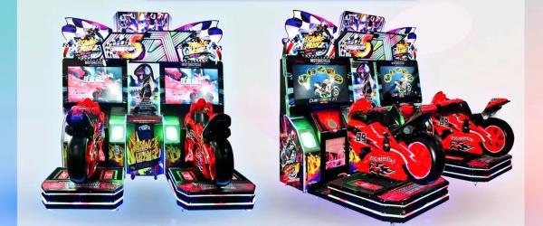 42 Inch Screen Moto Racing Simulator Motorcycle Gaming Simulator 400 Watt